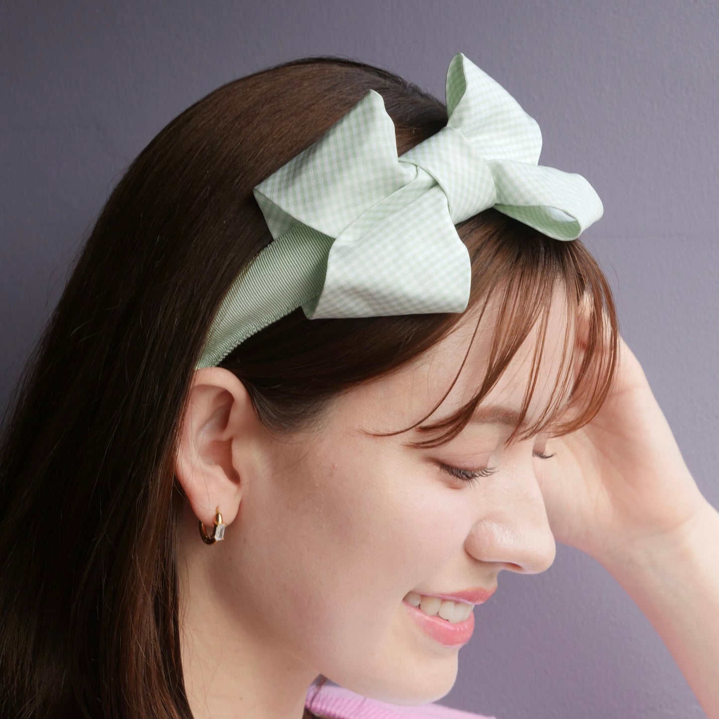 Milla Gingham Pink & Green