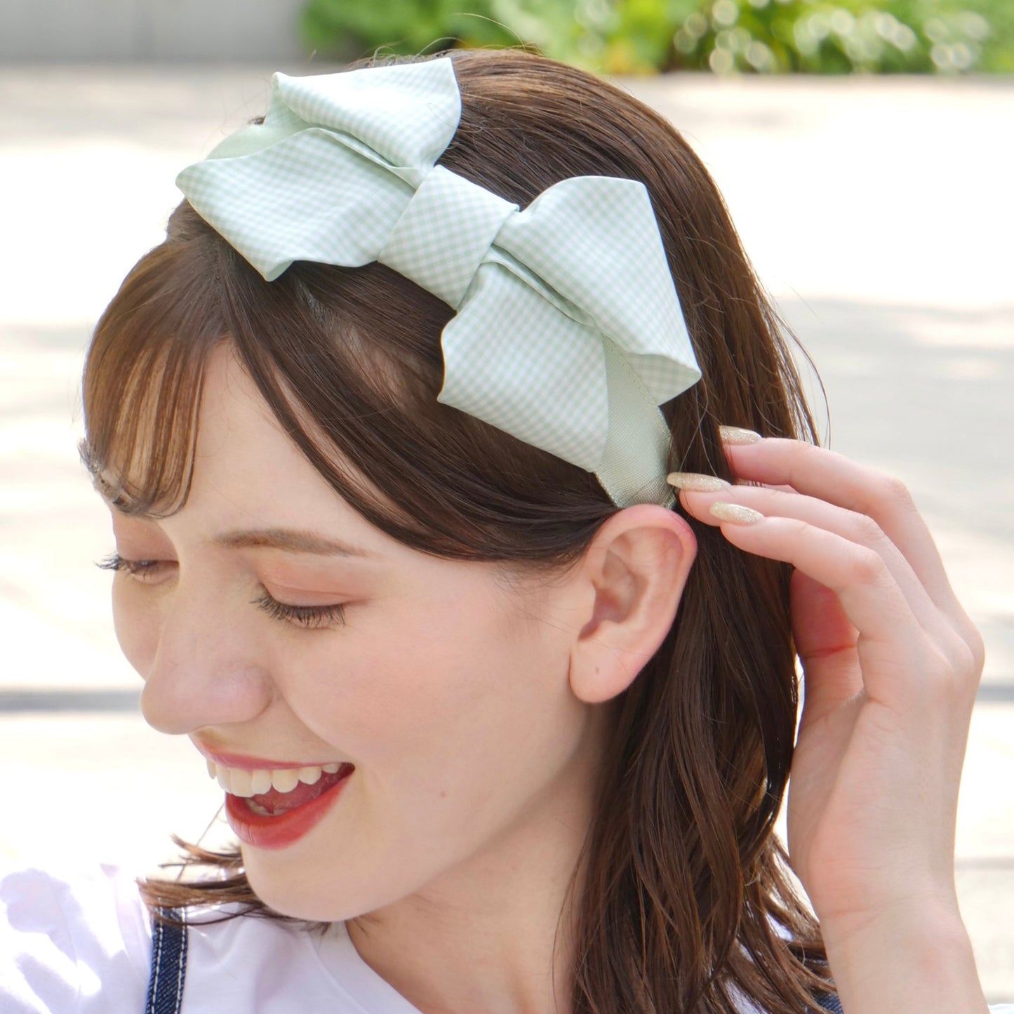 Milla Gingham Pink & Green