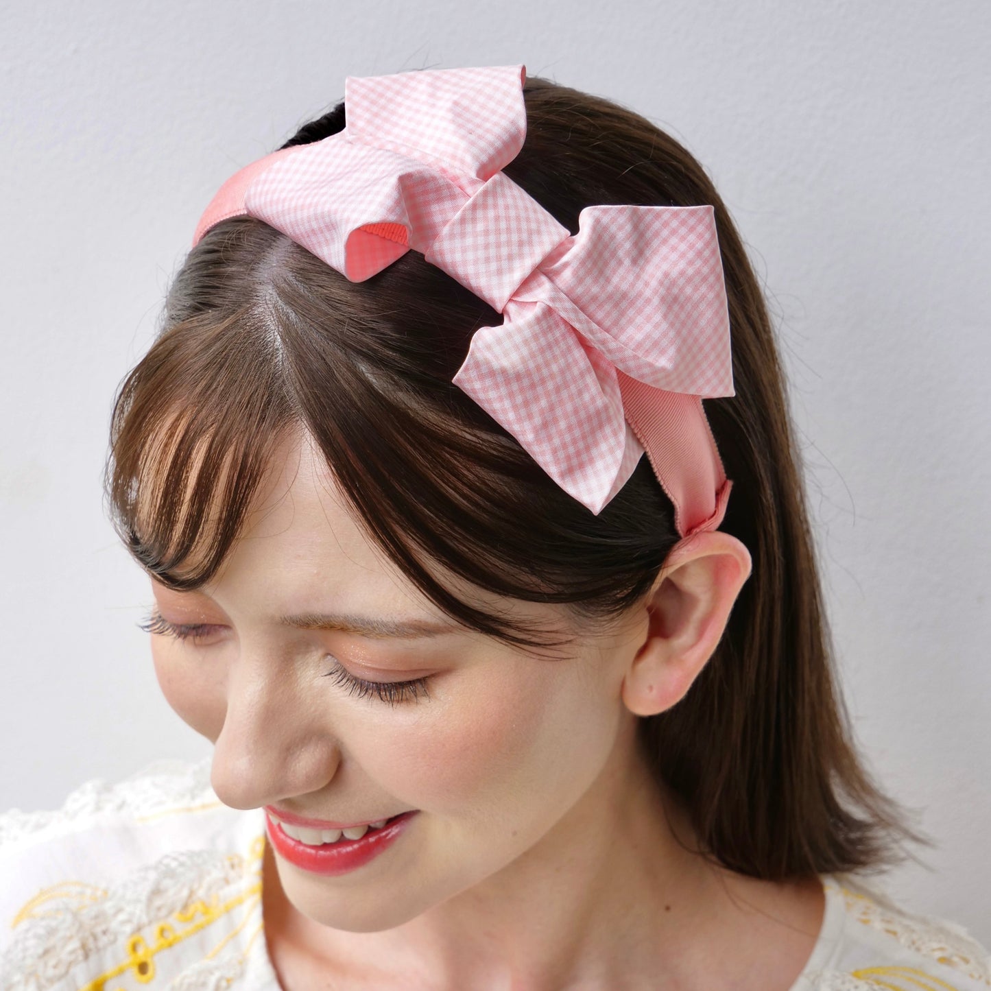 Milla Gingham Pink & Green