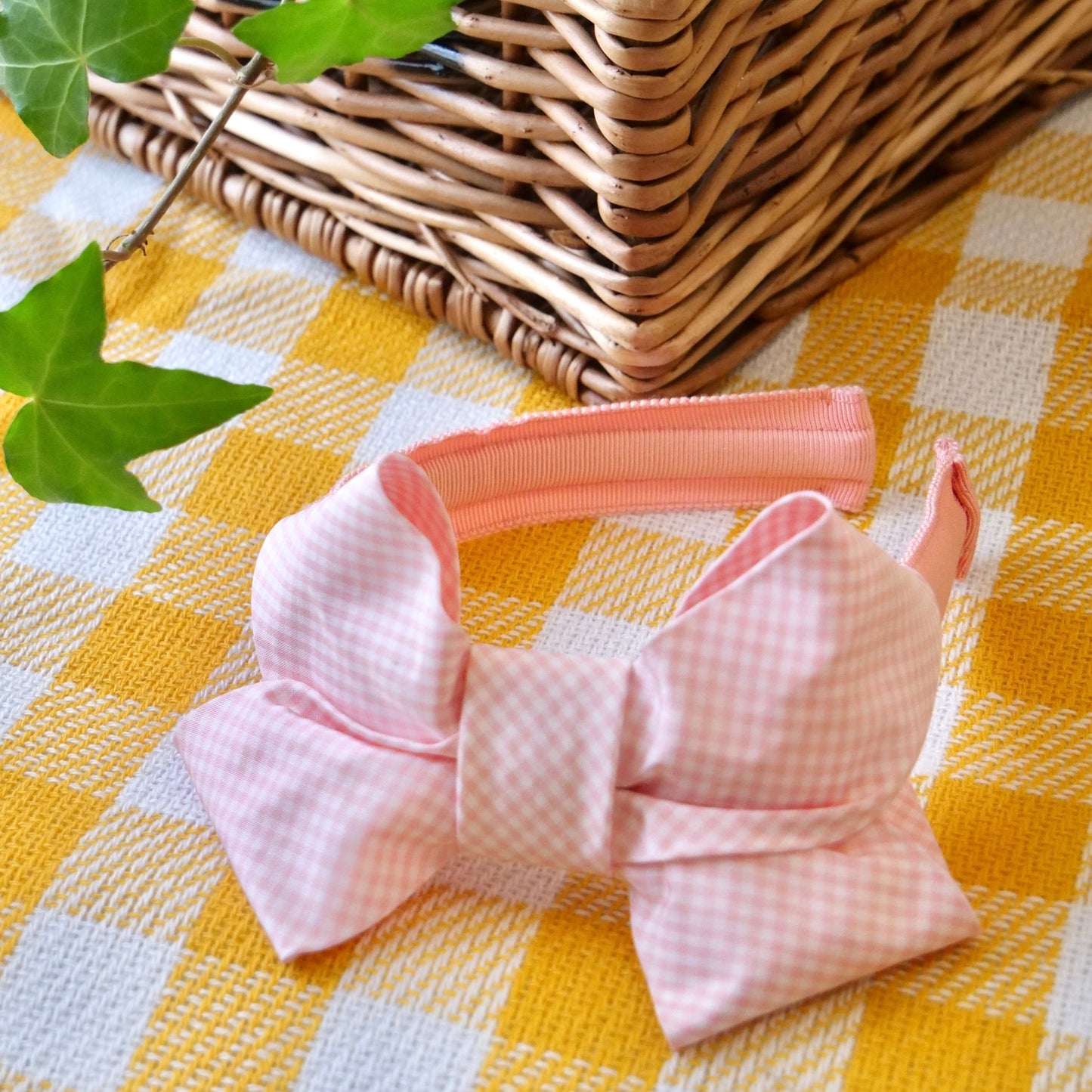 Milla Gingham Pink & Green