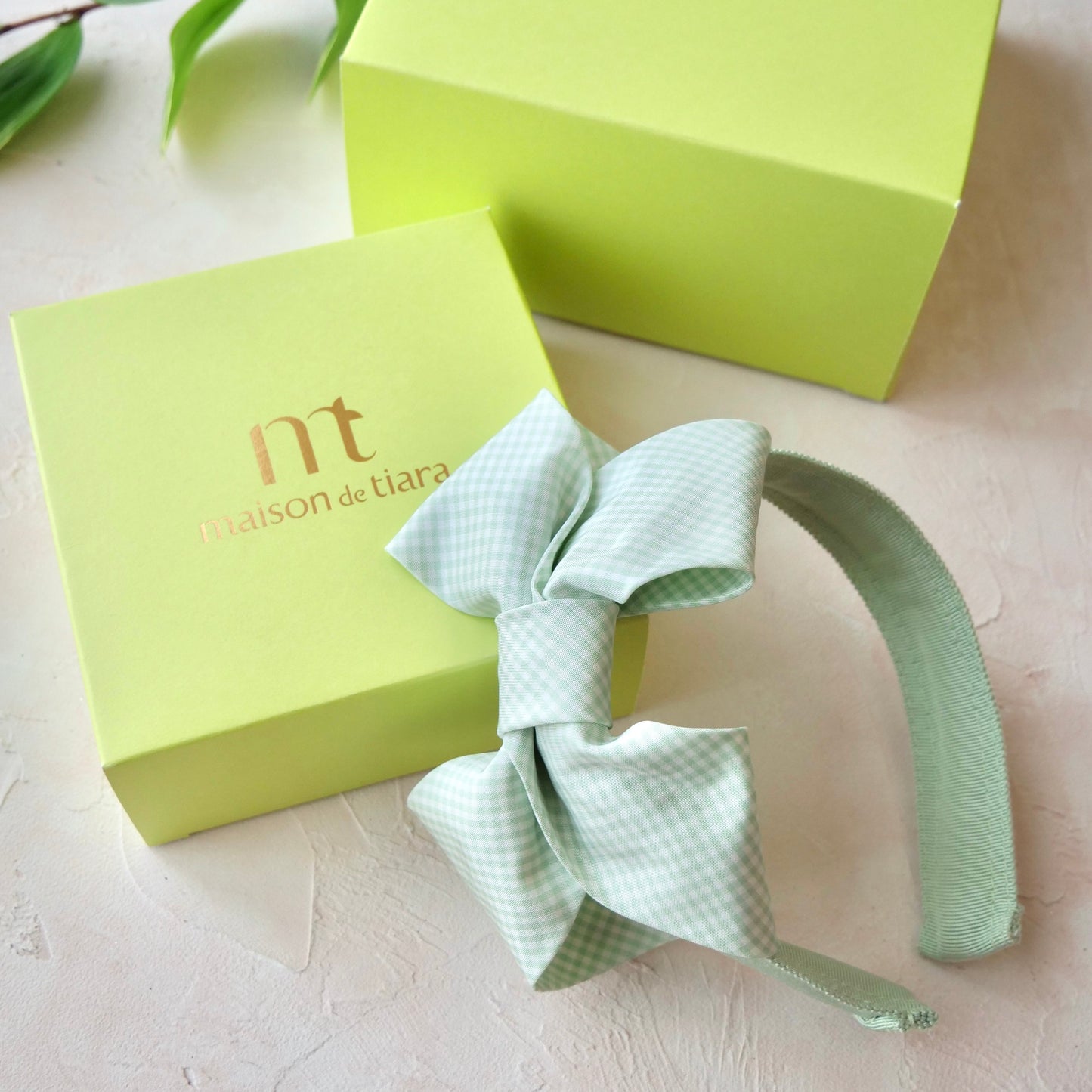 Milla Gingham Pink & Green