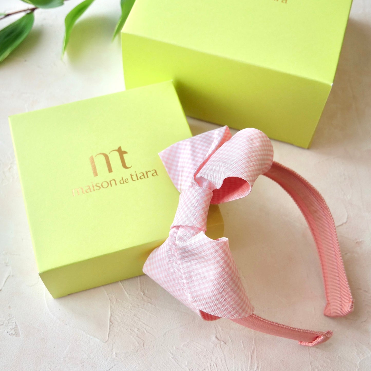 Milla Gingham Pink & Green