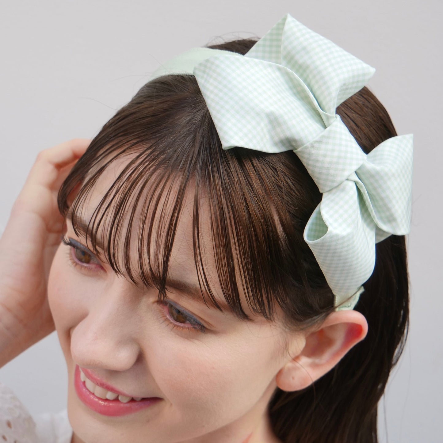 Milla Gingham Pink & Green