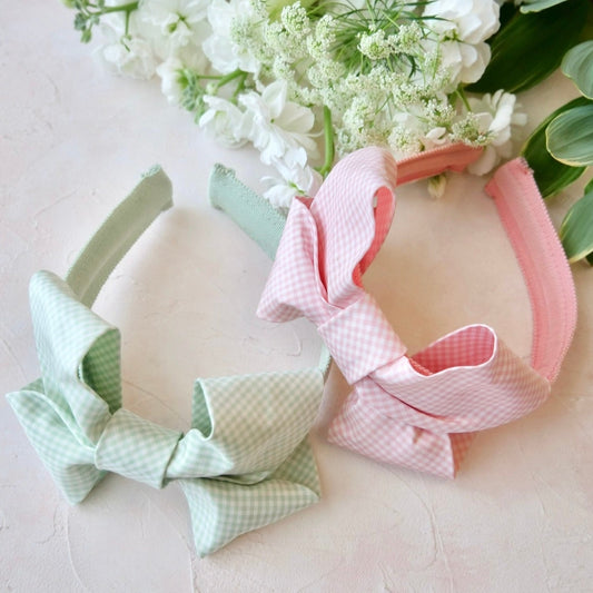 Milla Gingham Pink & Green