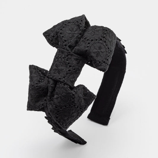 Milla Embroidery Black