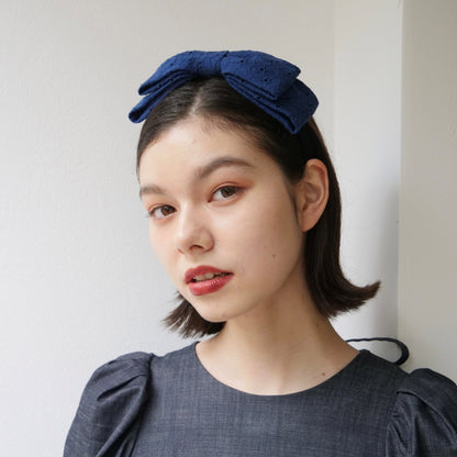 Alice & Audrey Eyelet Embroidery<Navy>