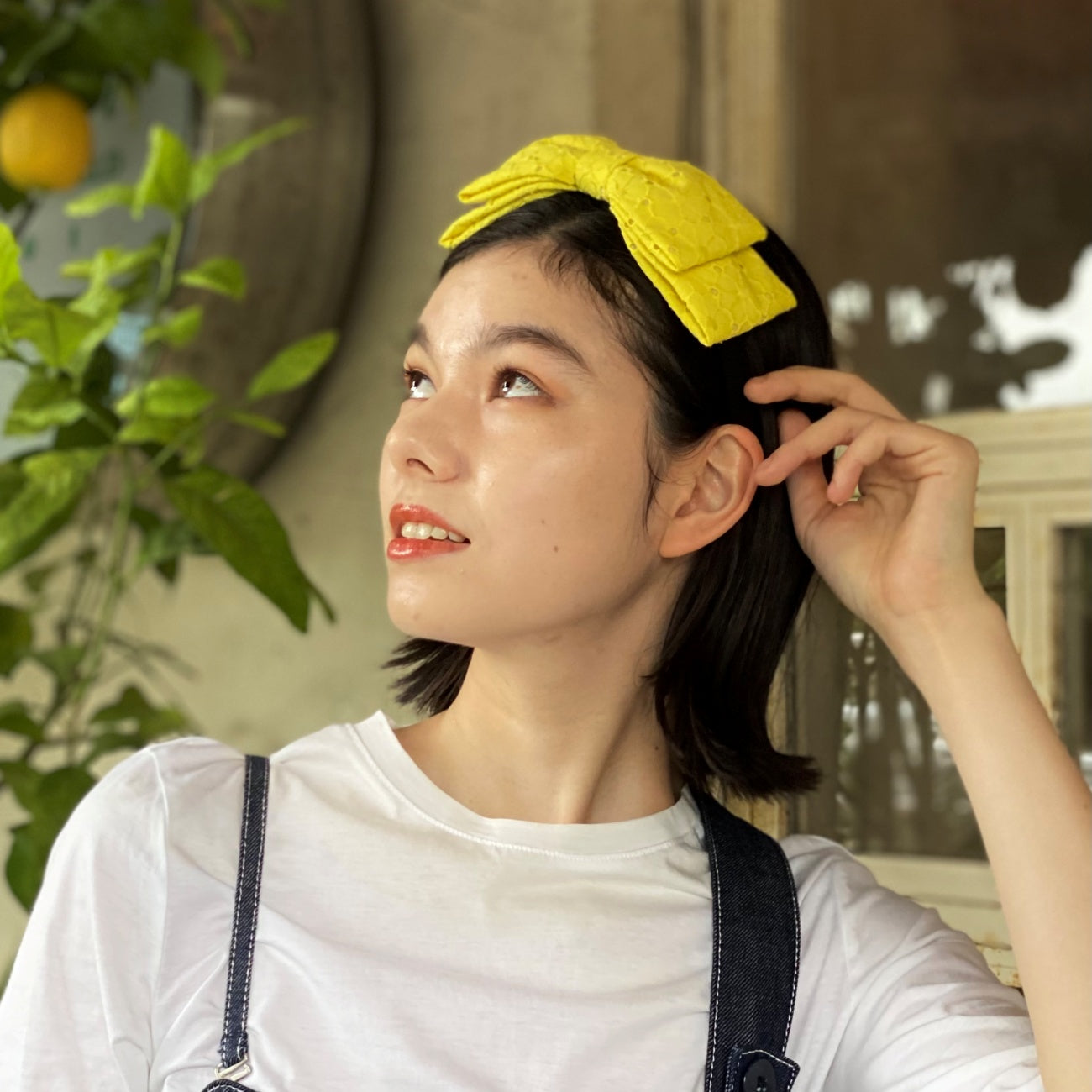 Alice & Audrey  Eyelet Embroidery<Yellow>