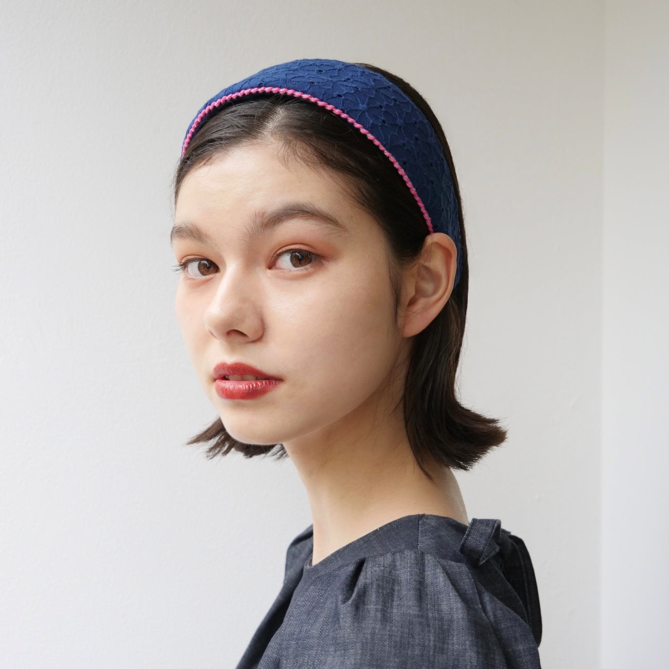 Alice & Audrey Eyelet Embroidery<Navy>