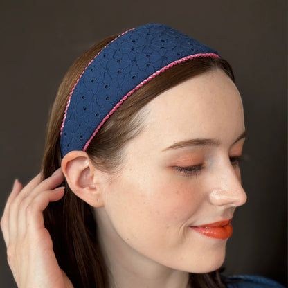Alice & Audrey Eyelet Embroidery<Navy>