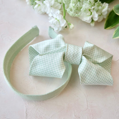 Milla Gingham Pink & Green