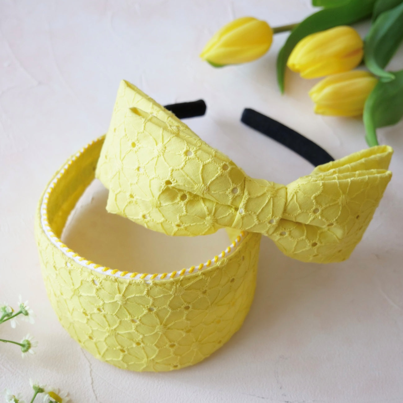 Audrey & Alice  Eyelet Embroidery<Yellow>