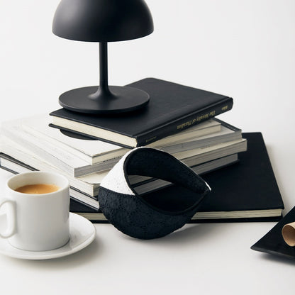 Alice Embroidery Black × White